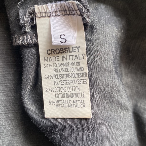 Crossley Italian Skirt Gray Metallic Size Small - Picture 7 of 10